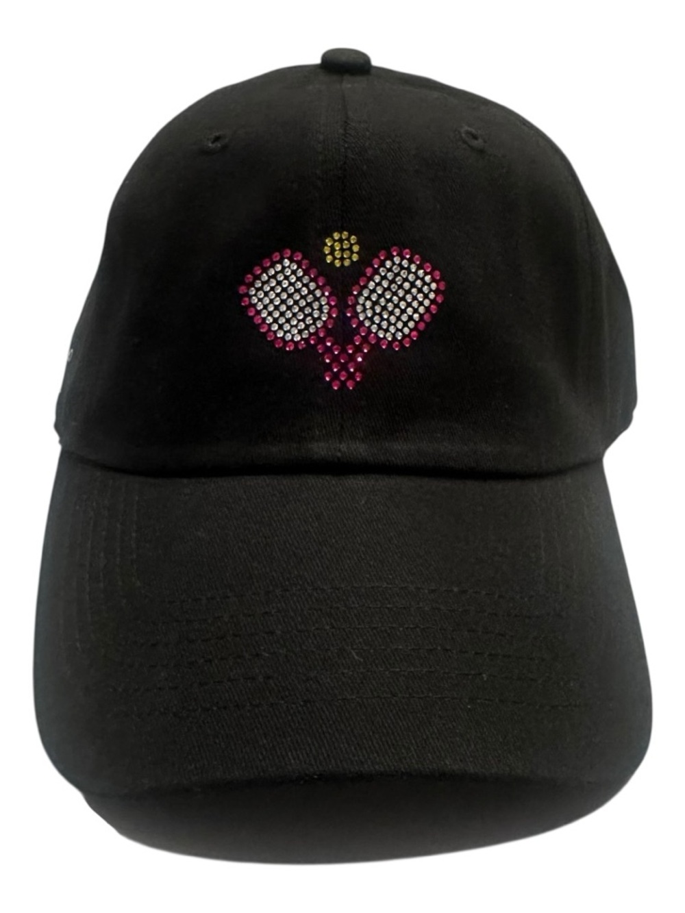 Alabama Girl Black Rhinestone Accent Baseball Cap - Women Accessories